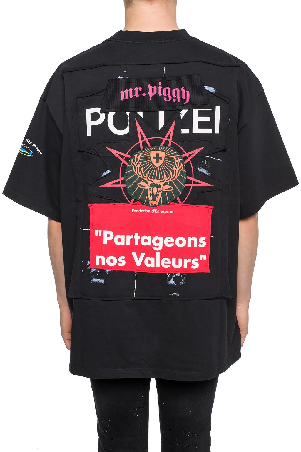 VETEMENTS Oversize T-shirt with patch | Men's Clothing | Vitkac